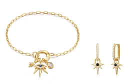 Ania Haie 14K Gold Plated Bracelet and Earring Set