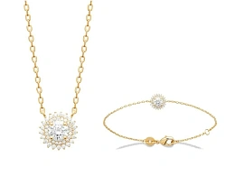 Maison de la Bijouterie 18K Gold Plated Necklace and Bracelet Set