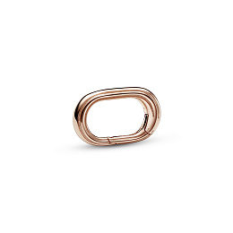 14k Rose gold-plated three-ring connector