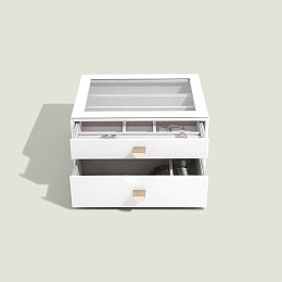 Pebble White Classic Drawer Set of 2