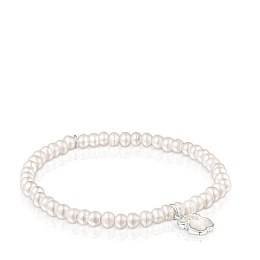 SILVER BRACELET CULTURED PEARL MOP