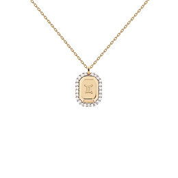 PDPAOLA 18K Gold Plated Silver Necklace / Gemini / CO01-570-U