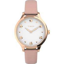 Peyton with Floral Markers Rose Gold-tone Case and Blush Strap