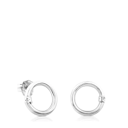 SILVER EARRINGS 16MM