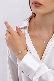 Maison de la Bijouterie 18K Gold Plated Necklace and Bracelet Set