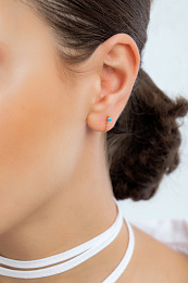 Ania Haie 14KПозолоченные Серебряные Серьги/ E033-03G