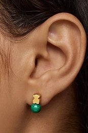 TOUS 18K Gold Plated Silver Earring/ 1004503700