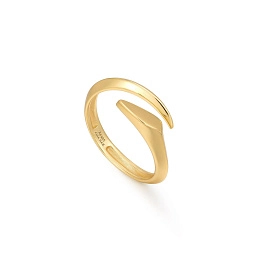 Ania Haie 14K Ոսկեպատ Արծաթյա Մատանի/ R049-01G