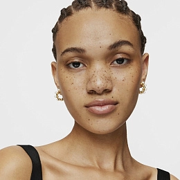 TOUS 18K Gold plated Silver Earring/ 211233500