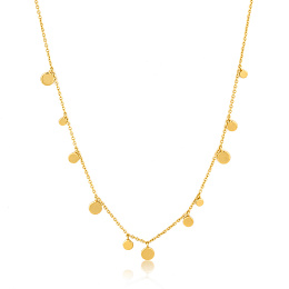 GEOMETRY MIXED DISCS NECKLACE