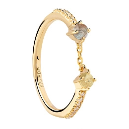 PDPAOLA 18K Gold Plated Silver Ring/ AN01-652-10