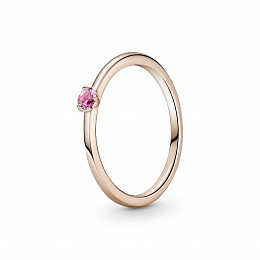Pandora Rose ring with phlox pink crystal /189259C03-54