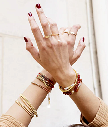 Zag Bijoux 24K Gold Plated Stainless Steel Surgical Bracelet/ SBZ15963-01UNI