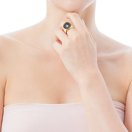 TOUS 18K Gold plated Silver Ring/ 111315501