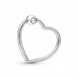 Heart sterling silver Pandora O holder /399505C00