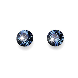 Post earring 036 denim blue.