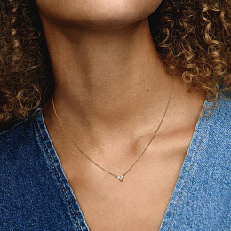 PANDORA Timeless 14K Gold Plated Silver Necklace/ 363014C01-45