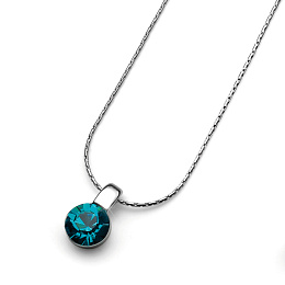 Pendant Beat rhod. blue zircon