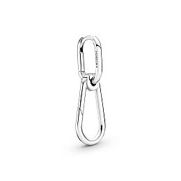 Sterling silver hoop connector earring /299664C00