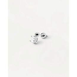 Gia Single Silver Earring