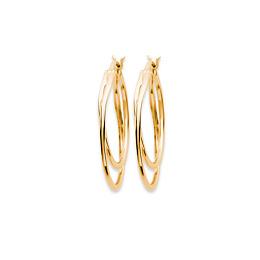 LOOPPLATEDEARRINGS 18 KT GOLD /2626800