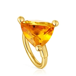 TOUS 18K Gold Plated Silver Ring/ 1004251512