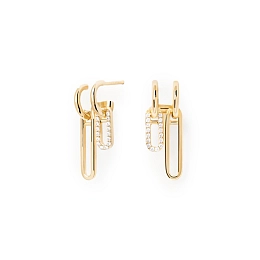 PDPAOLA 14K Gold Plated Silver Earring/ AR01-828-U