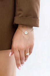 Maison de la Bijouterie 18K Gold Plated Necklace and Bracelet Set