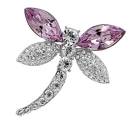 Brooch Libella rhod. It. amethyst