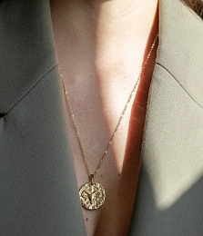 Zag Bijoux 24K Gold Plated Stainless Steel Surgical Necklace/ SNM21348-01BEL