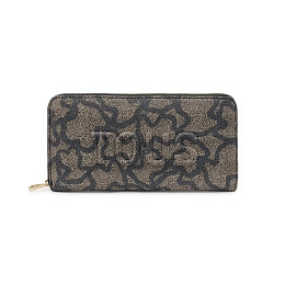 PVC.PU.COT,WALLET M.K ICON BLACK-MULTI