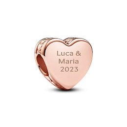 PANDORA Moments 14K Rose Gold Plated Silver Charm/ 782015C00