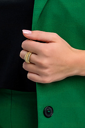 Ti Sento 14K Gold Plated Silver Ring/ 12238SY-54
