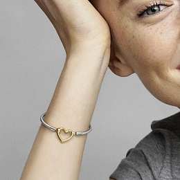 PANDORA Moments 14K Gold Plated Silver Bracelet/ 569539C00-18