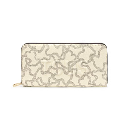 PVC.PU.COT,WALLET M.K ICON BEIGE-MULTI