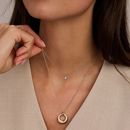 Ti Sento Silver Necklace/ 34119ZY-42