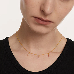PDPAOLA 18K Gold Plated Silver Necklace/ CO01-477-U