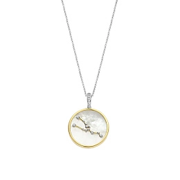 Ti Sento 14K Gold Plated Silver Necklace/ 6826TA