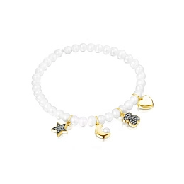 TOUS Серебряный браслет с 18K позолотой/918441590