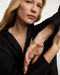 PDPAOLA 18K Gold Plated Silver Bracelet/ PU01-633-U