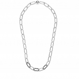 Sterling silver link necklace