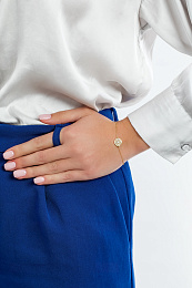 Ania Haie 14K Позолоченный Серебряный Браслет/ B034-02G