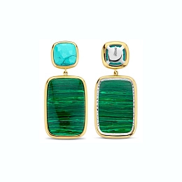 Ti Sento 14K Gold Plated Silver Earring/ 7876MA