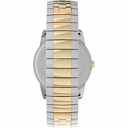 Mens Easy Reader Two-tone Case and Expansion with Perfect Fit and White Dial