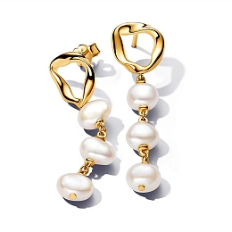 PANDORA Essence 14K Gold Plated Silver Earring/ 263263C01