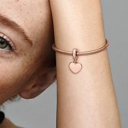 PANDORA Moments 14K Rose Gold Plated Silver Charm/ 788761C01