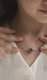 Silver Necklace "Khach"/CD040