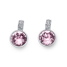 Earring Double RH lt. amethyst