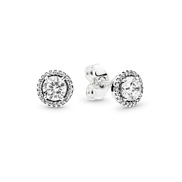 PANDORA Moments Silver Earring/ 296272CZ