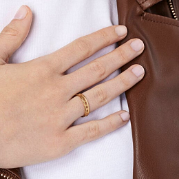 TOUS 18K Gold plated Silver Ring/ 211455511